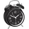 4Inch Twin Bell Loud Alarm Clock  Retro Metal Desk Clock With Backlight For Heavy Sleepers 5