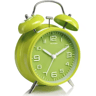 4Inch Twin Bell Loud Alarm Clock  Retro Metal Desk Clock With Backlight For Heavy Sleepers 7