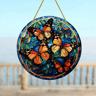 Butterfly Acrylic Suncatcher Round Window Hanging Rainbow Light Catcher Decor For Home Bedroom Gard 5