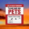 SafePaws Emergency Pet Alert Window Stickers 4Pack Static Cling Rescue Decals For Home  Car Safety 10