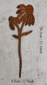 Rustic Metal Rabbit Garden Stake  Adorable Bunny Silhouette Outdoor Yard Art For Farmhouse Decor 5