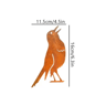 Rusty Metal Bird Silhouette Garden Stake  Rustic Outdoor Yard Art For Farmhouse Patio  Garden 6