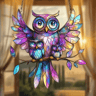 Colorful Owl Pendant Light  Decorative Animal Hanging Lamp For Home  Garden 3