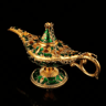 Vintage Aladdin Genie Lamp Ornament  Retro Metal Fantasy Home Decor 6
