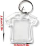 Clear Acrylic Photo Keychain Blanks Custom Insert Picture Frame Keyrings 9