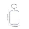 Clear Acrylic Photo Keychain Blanks Custom Insert Picture Frame Keyrings 11