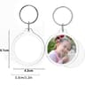Clear Acrylic Photo Keychain Blanks Custom Insert Picture Frame Keyrings 12