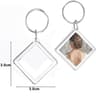 Clear Acrylic Photo Keychain Blanks Custom Insert Picture Frame Keyrings 6