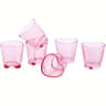 Heart Shaped Acrylic Shot Glass Set 7