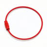 Stainless Steel Wire Cable Keychain Rings With Screw Lock 7