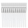 Transparent Crystal Handle Soft Bristle Facial Mask Brush Set 6