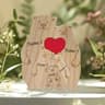 Personalized Family Bear Puzzle Decor Custom Names Fits 2 To 6 Names Rustic Wooden Bears Seasonal D 10