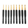 008024in Black Gold Crochet Hooks Ergonomic Soft Grip Needles Set For Arthritic Hands 7