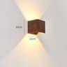 Creative Wood LED Up And Down Wall Lamp For Artistic Entrances Stairs And Balconies 9