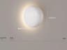 Modern Red Round Metal LED Wall Lamp And Ceiling Light For Bedroom Living Room And Corridor 7