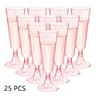 Disposable Plastic Champagne Glasses And Cocktail Stemware With Gold Glitter For Parties And Bars 7