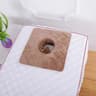 Square Thickened Velvet SPA Massage Table Face Towel With Breath Hole 8