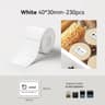 Universal White Color Transparent Self Adhesive Thermal Label Paper Rolls 10