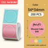 Universal White Color Transparent Self Adhesive Thermal Label Paper Rolls 12