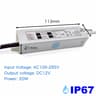 IP67 Waterproof LED Driver 12V Power Supply AC100 To 265V Transformer 6