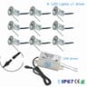 1W Recessed Underground LED Light IP67 Waterproof Outdoor Garden Stair Spot Light With Driver 12V 9