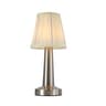 Modern Rechargeable Cordless Touch Control Restaurant LED Table Lamp Pleated Silk Shade Home Decor 6
