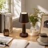 LED Mushroom Table Lamp Wireless Rechargeable Touch Control Dimmable Bedside Night Light Minimalist 8