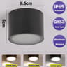 Outdoor Waterproof IP65 LED Downlight 3 Colors GX53 Spotlight Aluminum Ceiling Light Bathroom 6
