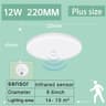LED Ceiling Lamp With Motion Sensor 110V 220V Human Infrared Smart Room Lamp 20W 40W Entrance 9
