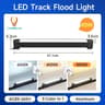 Modern LED Track Linear Floodlight Tricolor Rail Ceiling Lamp Home Decor Clothing Store 9