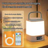 Dimmable Bedside LED Night Light Digital Clock Display USB Rechargeable Remote Control Table Lamp 9