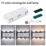 Motion Sensor LED Wall Light 3 Colors RGB Touch Dimming Magnetic Bedside Stair Night Lamp USB Recha 8