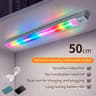 RGB Motion Sensor LED Light Bar USB C Magnetic Cabinet Lamp 7