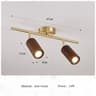 Minimalist Wooden Ceiling Spotlight Rotatable Indoor Commercial Living Room Accent Fixture 10