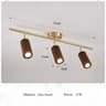 Minimalist Wooden Ceiling Spotlight Rotatable Indoor Commercial Living Room Accent Fixture 11
