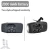 Solar Hand Crank Emergency AM FM Radio 2000mAh Power Bank LED Flashlight SOS Alarm 6