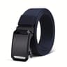 Heavy Duty Canvas Tactical Waist Belt Automatic Lock Buckle Outdoor Workwear Strap 8