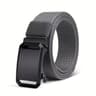 Heavy Duty Canvas Tactical Waist Belt Automatic Lock Buckle Outdoor Workwear Strap 9