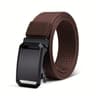 Heavy Duty Canvas Tactical Waist Belt Automatic Lock Buckle Outdoor Workwear Strap 11