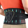 Lower Back Brace Breathable Lumbar Support Belt With Pad 0
