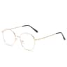 Classic Metal Blue Light Glasses Unisex Round Square Computer Eyeglasses 9