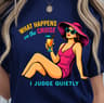 What Happens On The Cruise Shirt Funny Cruise TShirt Vacation Humor Tee 0