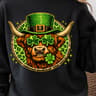 St Patricks Cow Shirt Shamrock Cow TShirt Funny Irish Humor Tee 0
