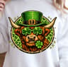 St Patricks Cow Shirt Shamrock Cow TShirt Funny Irish Humor Tee 3