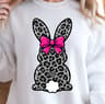 Leopard Easter Bunny Shirt Spring Leopard Bunny TShirt Bow Detail Tee 2