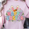 Happy Easter T Shirt Cute Easter Shirt For Kids  Adults Spring Holiday Graphic Tee 4