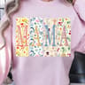Floral Mama Crewneck Sweatshirt  Wildflower Mom Sweatshirt Cute Spring Mom Gift 2