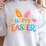 Happy Easter Shirt  Bunny Ears Design Easter Tee 4