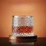 Rotating Spinning Tumbler Whiskey Glass Crystal Whiskey Glasses With Base Wine Brandy Drinkware For 8