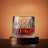 Rotating Spinning Tumbler Whiskey Glass Crystal Whiskey Glasses With Base Wine Brandy Drinkware For 9